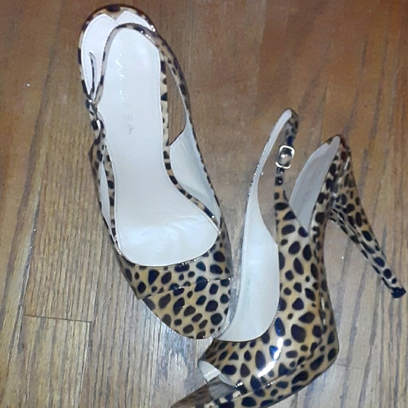 Via Spiga Leather Cheetah print slingbacks - Picture 7 of 7